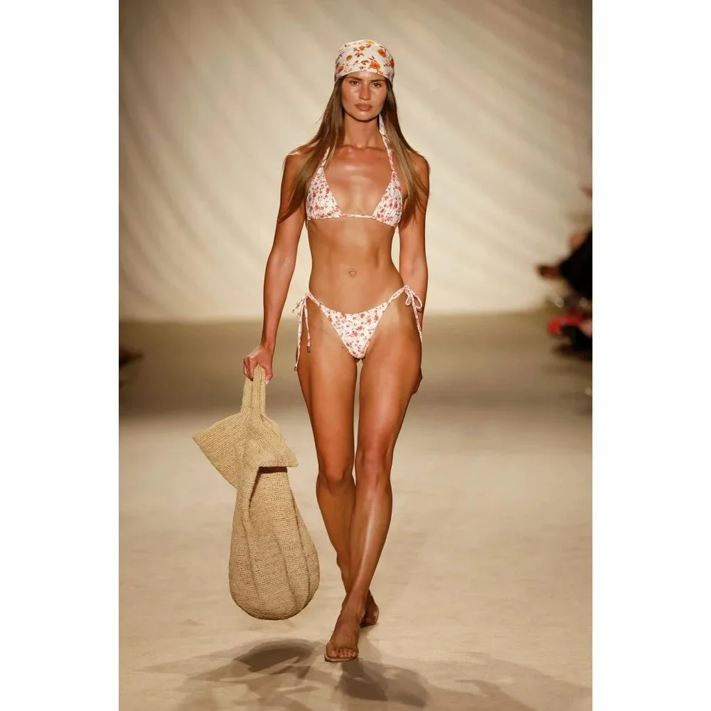 MONDAY Swimwear Hanalei Bikini Bottom in Sunrise Floral